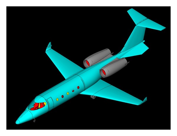 3ds lear 60-xr - Lear_60-XR.sat, .dwg, .3dm, .3ds, .dxf(zip) by RodgerSaintJohn